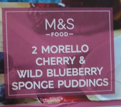 Morello cherry ans wils blueberry spinge pudding