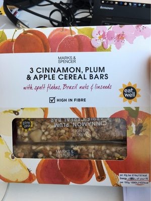 Cinnamon, Plum & Apple Cereal Bars