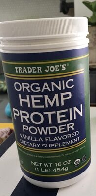 Organic hemp protein powder