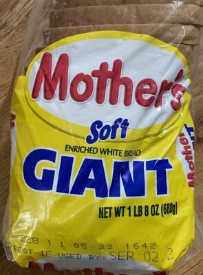 Soft Enriched white bread front packaging