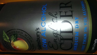 low alcohol english cider front packaging
