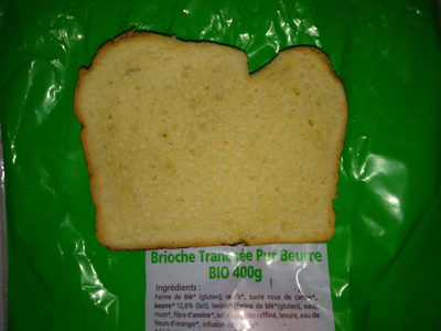 Brioche tranchée pur beurre BIO 400g