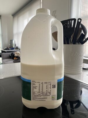 full fat milk nutrition facts table