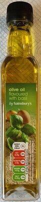 Olive oil flavoured with basil