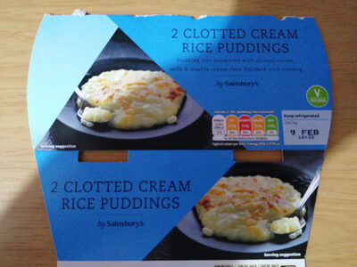 Rice pudding front packaging