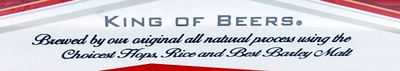 Budweiser ingredients label