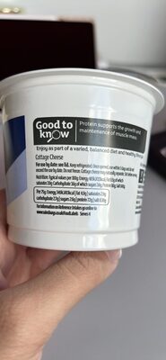 Natural Cottage Cheese nutrition facts table