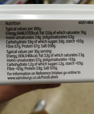 Lighter soft cheese nutrition facts table