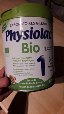 Physiolac bio 1 (0-6 mois) front packaging