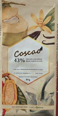 43% Vegan Coconut Milk Chocolate