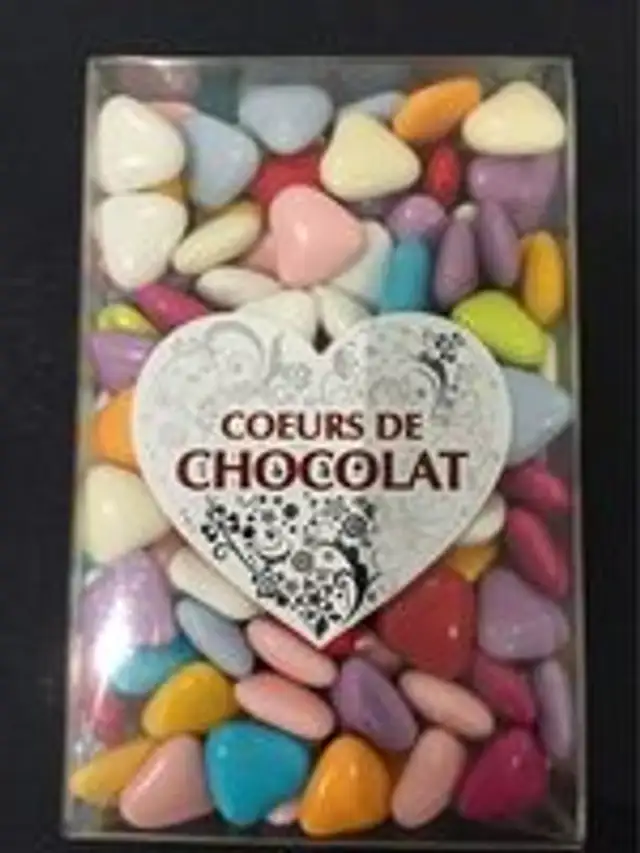 Coeurs chocolat tte couleur