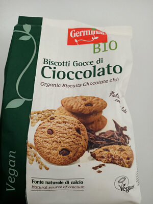 biscotti gocce di cioccolato front packaging