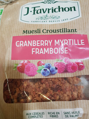 muesli croustillant front packaging