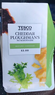 Cheddar ploughman’s no mayo front packaging