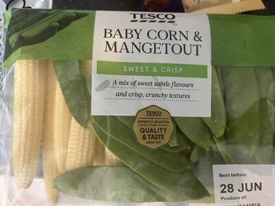 Tesco Baby Corn and Mangetout