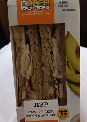 Roast chicken bacon & avocado