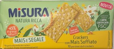 Crackers con Mais Soffiato e Segale