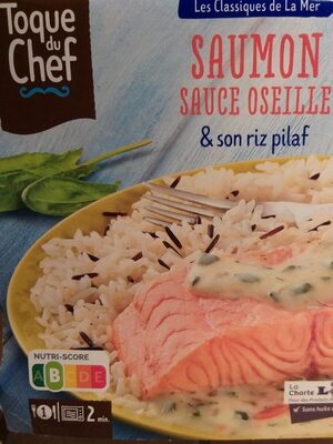 Saumon sauce oseille et son riz pilaf