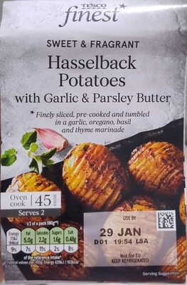 Hasselback Potatoes with Garlic & Parsley Butter