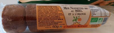 Mini nonettes bio au miel et à l'orange front packaging