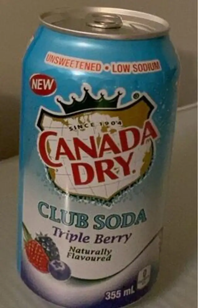 Triple Berry Club Soda front packaging