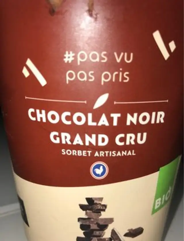 Sorbet chocolat noir grand cru