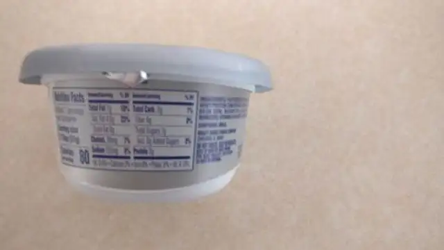 Cream cheese spread nutrition facts table