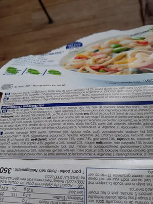 Unknown ingredients label