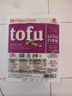 Extra Firm Tofu front packaging