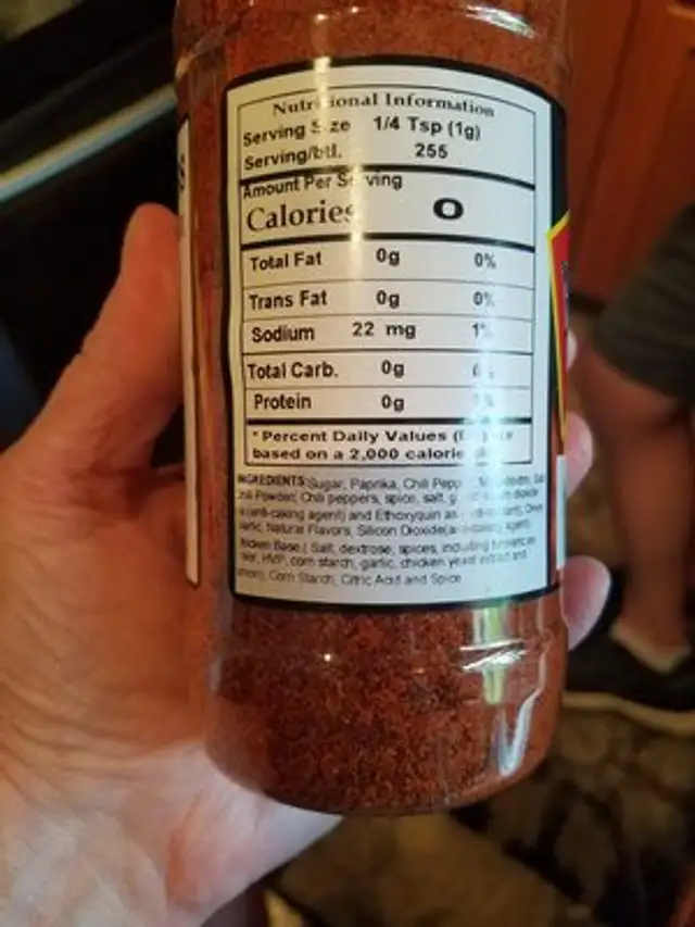 BBQ BRO'S RUBS Smokey Chipotle ingredients label