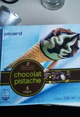 Cônes chocolat pistache