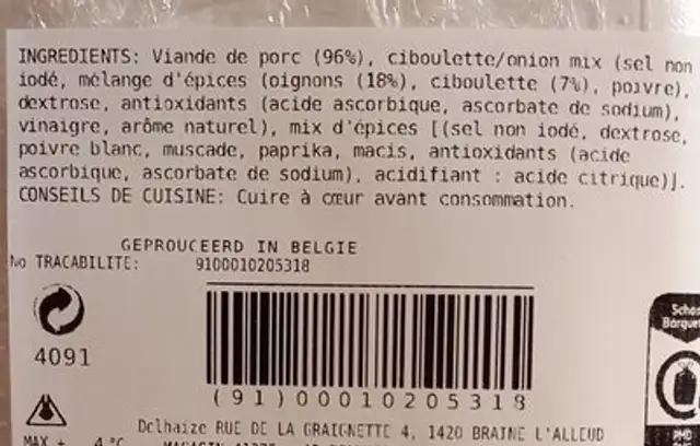 Wird geladen … ingredients label