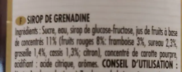 Unknown ingredients label