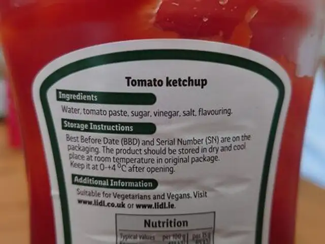 Unknown ingredients label