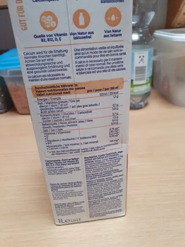 Unknown ingredients label