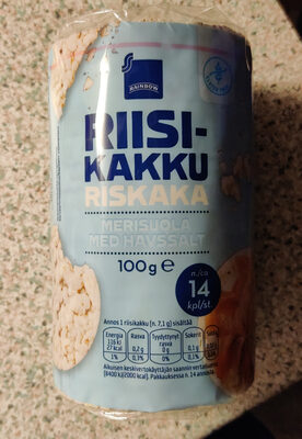 Riisikakku Merisuola front packaging