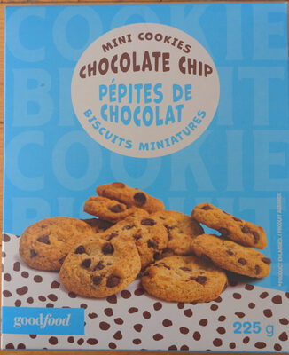 Biscuits miniatures pépites de chocolat