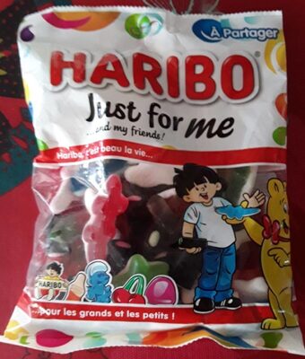 Haribo juste for me front packaging