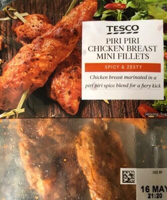 Piri Piri chicken breast mini fillets front packaging