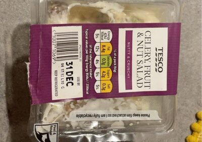 Celery,fruit and nut salad