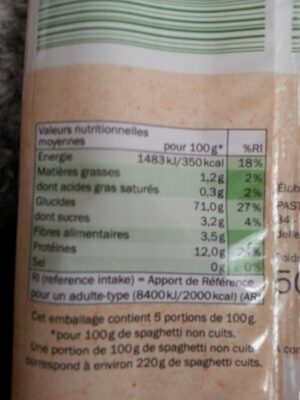 spaghetti bio front packaging