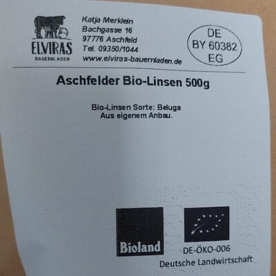 Aschfelder Bio-Linsen (Beluga)