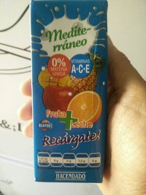 Fruta + leche mediterraneo