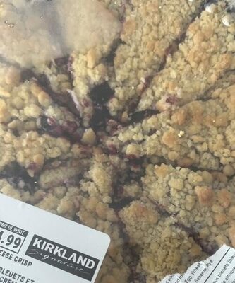 Blueberry cheese crispy pie