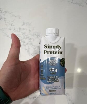 Protein shake front packaging