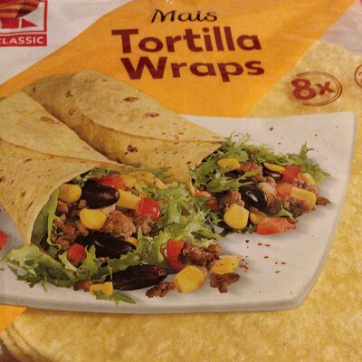 Mais Tortilla Wraps front packaging