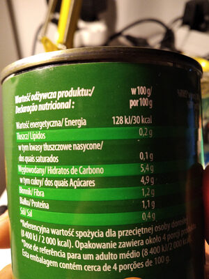 polpa di pomodor nutrition facts table