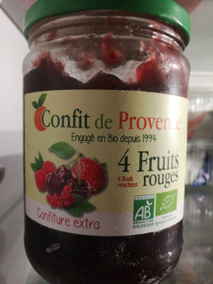 confiture 4 fruits rouges