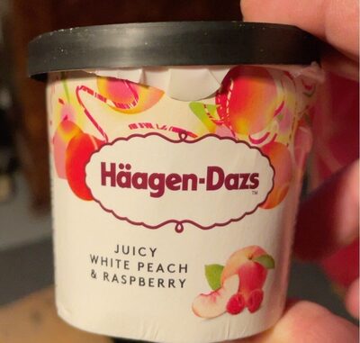 Juicy white peach & rasperrry