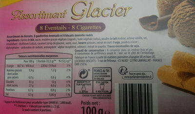 assortiment glacier